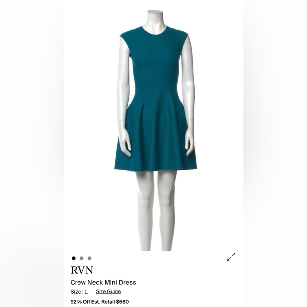 RVN Teal Sleeveless Dress - Picture 4 of 5